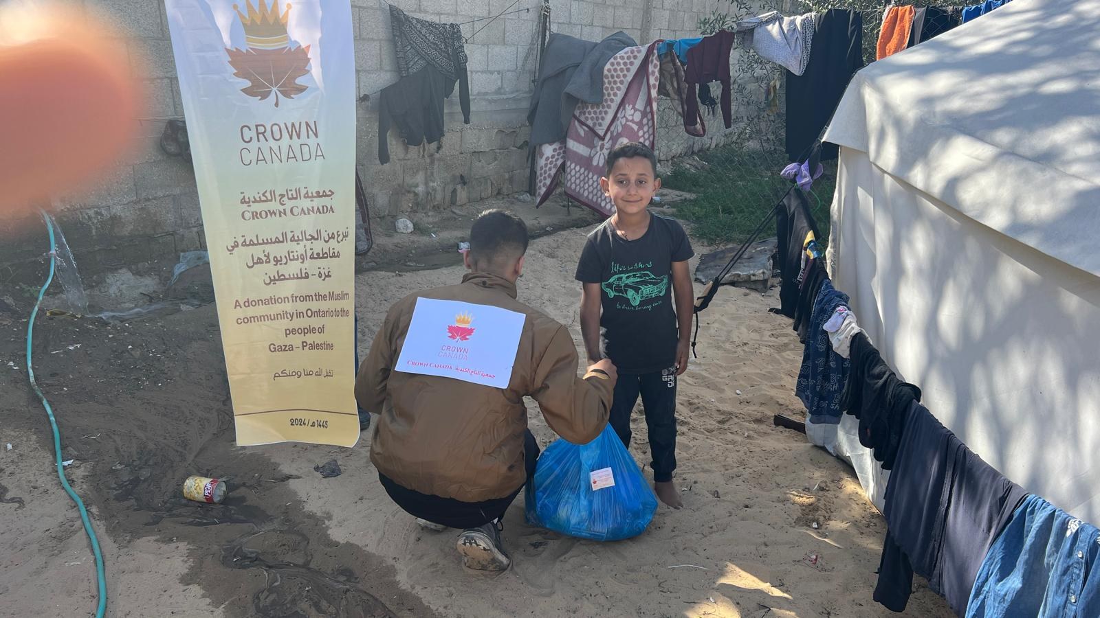 Relief reaching children and families in Gaza.