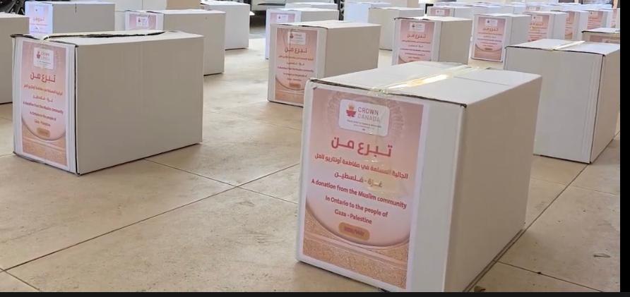 Preparing food parcels