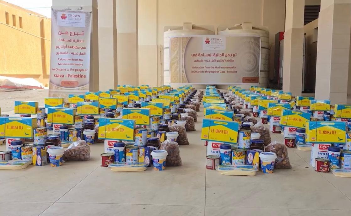 Preparing food parcels