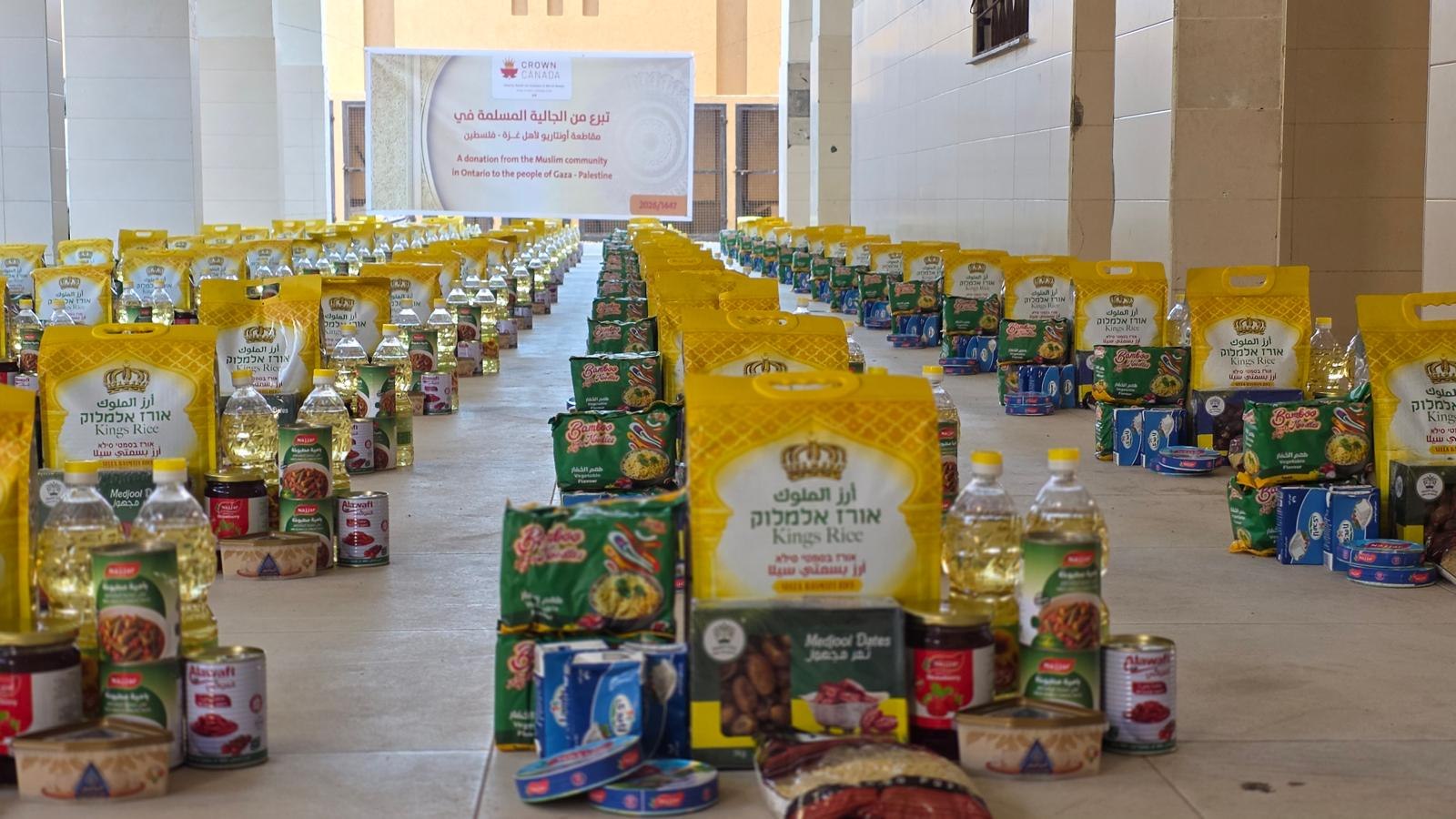 Preparing food parcels
