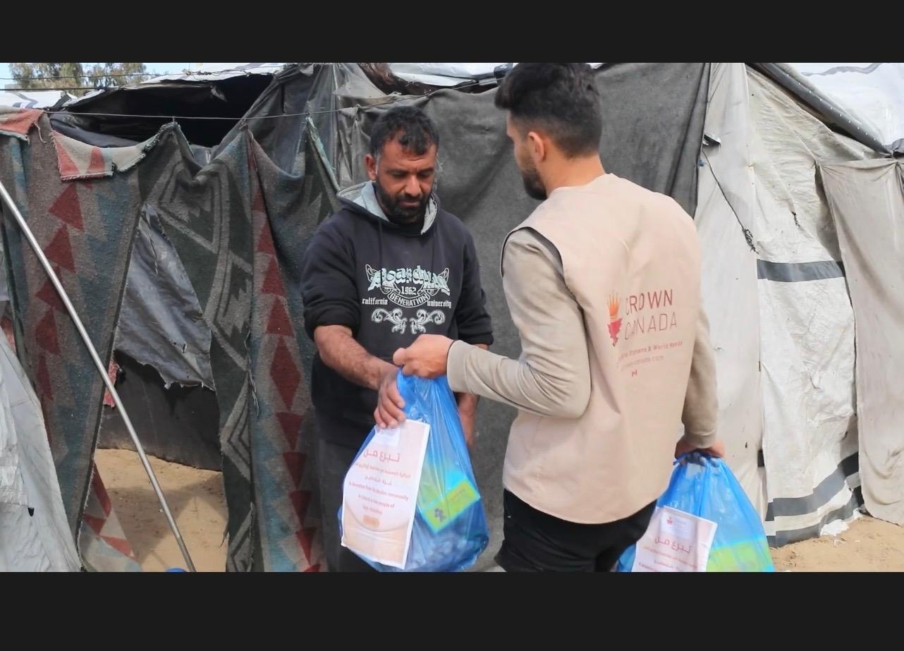 Relief deliveries to families